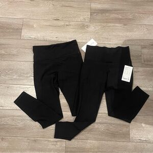 2 pairs of Athleta black leggings